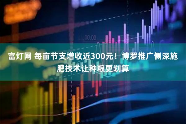 富灯网 每亩节支增收近300元！博罗推广侧深施肥技术让种粮更划算